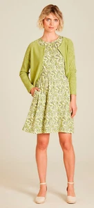 Tranquillo Ajour Chaqueta De Punto Verde Claro Algodón (Orgánico) S25A60 - Imagen 1 de 6