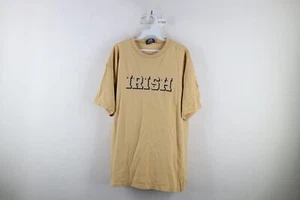 Vtg 90s JanSport Mens Large Spell Out Shadow Notre Dame University T-Shirt USA - Picture 1 of 10