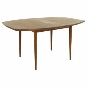 Dillingham Mid Century Surfboard Walnut Dining Table - Picture 1 of 19