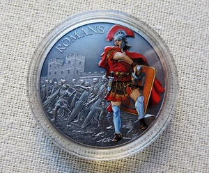 2017 Niue 2 Dollars Elizabeth II Romans Coin - Picture 1 of 2