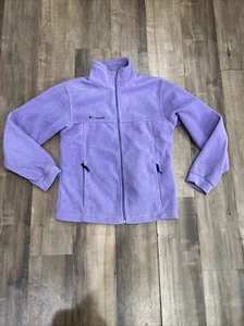 Columbia Fleece Jacket Size 14/16 Girls Light Purple/ Violet - Picture 1 of 8