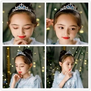 Birthday Accessories Rhinestone Tiara Alloy Princess Headband Crystal Crown - Picture 1 of 21