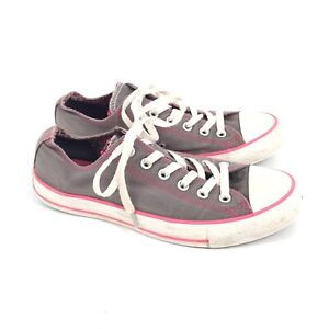 Converse All Star Chuck Taylor Low Top Sneakers Size 9 Womens Gray Pink Shoes
