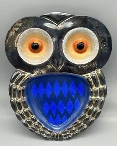 Nachlass Fab Miguel Pineda Taxco Emaille Eule Vogelform Wandskulptur Kunst - Bild 1 von 7