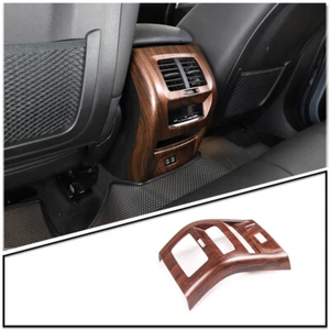 ABS Pine Wood Rear Air Vent Frame Trim Protect Cover For BMW X3 G01 X4 2020-2021 - Picture 1 of 11