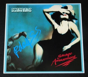 ¡FOTO DE PORTADA DE ÁLBUM DE 12X12 FIRMADA POR SCORPIONS RUDOLPH SCHENKER!¡! - Imagen 1 de 1
