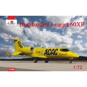 AMODEL 72360 Bombardier Leajet 60XR ADAC Krankenwagen Maßstab 1:72 Plastik Modellbausatz - Bild 1 von 12