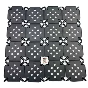 16 Knex Square 2-1/2" Panels Black Plate Base - Standard K'nex Parts - Picture 1 of 3