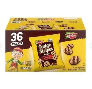 Keebler Mini Fudge Stripe Cookies, 2 oz., 36 ct. - Picture 1 of 5