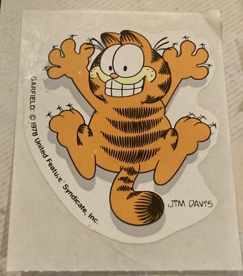 "Pegatina Garfield vintage 1978 3""" Foto 1 de 2