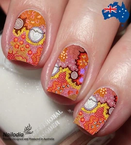 Aboriginals Indigenous Painting Nail Art Decal Sticker Water Transfer Slider - Picture 1 of 3