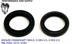 2 NEW CRANKSHAFT SEALS FIT KOHLER K181 K161 K141 M8 8HP 7HP X-583-1-S, X-583-2-S - Picture 1 of 1