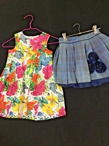 2 X ORIGAMI Items - Girls Beautiful Dress and Skirt - Both Size 3 - Picture 1 of 17
