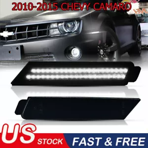 Luz marcadora lateral blanca LED guardabarros frontal blanca para guardabarros delantero 10-15 Chevy Camaro 2 piezas - Imagen 1 de 13