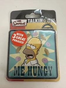 The Simpsons Talking Me Hungry Fridge Magnet 3 Phrases Working New Sealed - Picture 1 of 2