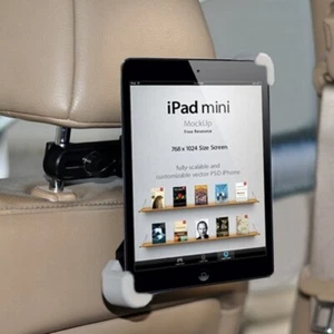 Premium Car Headrest Mount Tablet Holder Rotating Cradle Back Seat for Tablets - Picture 1 of 11