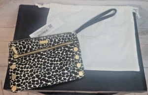 NWT ~ Hammitt Nash Small Dapple Calf Hair Clutch ~ Black / White ~ $195 - Picture 1 of 4