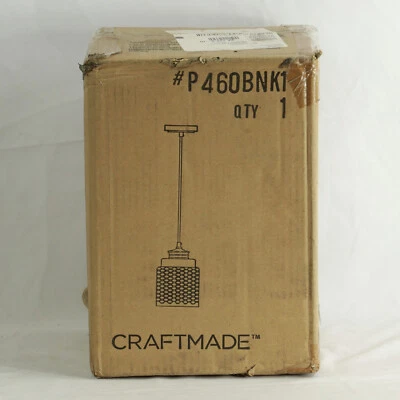 Mini lámpara colgante artesanal P460BNK1 campana colgante en níquel cepillado Foto 1 de 2