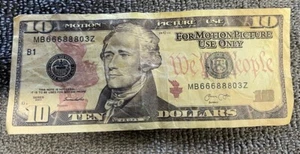 For Motion Picture Use Only $10 Bill Movie Hollywood Actor Motion Picture Unique - Picture 1 of 3