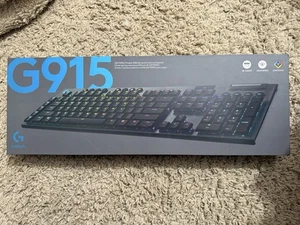 Logitech G915 LIGHTSPEED Wireless RGB Mechanical Gaming Keyboard-GL Clicky- READ - Afbeelding 1 van 8