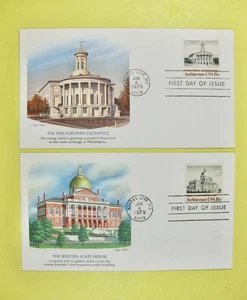 FDC 1779-1782a Set of 5, American Architecture, Fleetwood cachet - Picture 1 of 6