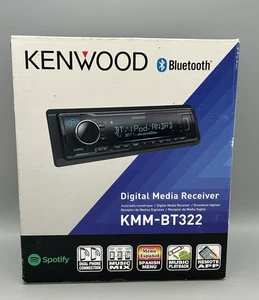 Kenwood KMM-BT322 Lettore multimediale per auto Aux USB AM FM Bluetooth - Foto 1 di 10