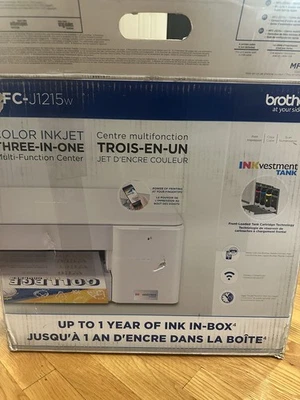 Brother - INKvestment Tank MFC-J1215W Wireless All-in-One Inkjet Printer with... - Image 1 of 4