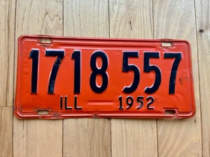 1952 Illinois License Plate - Picture 1 of 4