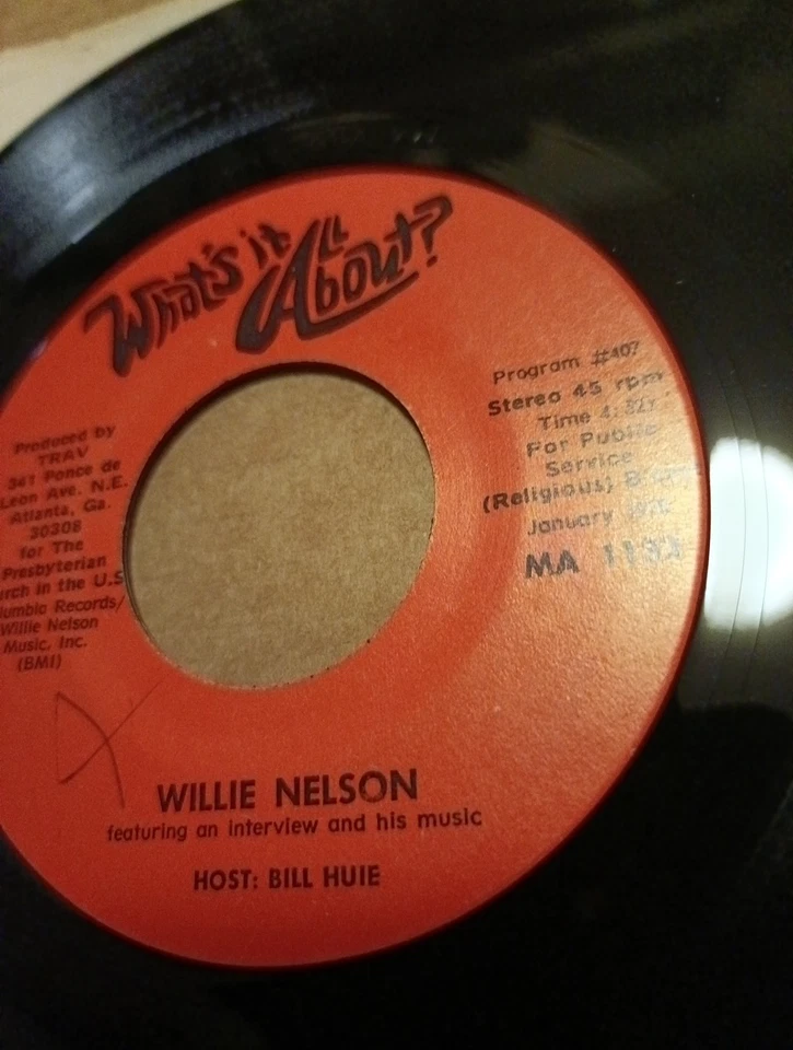 Willie Nelson / Waylon Jennings ‎– What's It All About?  7"  NM - Image 1 of 4