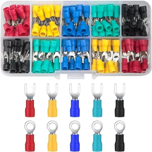 200 Pezzi Capicorda Elettrici, Connettori Elettrici Terminali Assortiti Kit, Cap - Foto 1 di 12