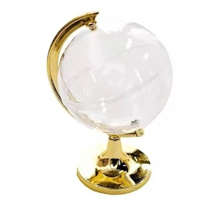 40 GOLD KLAR 4,5" groß Mini Globus Gastgeschenk Halter Hochzeit Party Tischdekoration - Bild 1 von 8