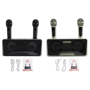 🚀 Altoparlante wireless Bluetooth doppio microfono karaoke all-in-one per casa esterno - Foto 1 di 26