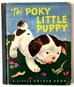 THE POKY LITTLE PUPPY ~ true 1st printing Little Golden Book, 1942 ~ Tenggren - Picture 1 of 9