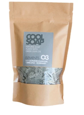 Seifenflocken, natürliche griechische Olivenseife, hypoallergen, Rosmarin - Bild 1 von 4