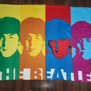 The BEATLES 2008 Coperta Lancio Pile Colorata 48x64 Band Membri Apple Corps - Foto 1 di 6