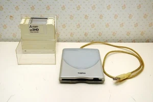Logitec LFD-31UE USB Diskettenlaufwerk gebraucht getestet & Diskette 12 Stück - Bild 1 von 24