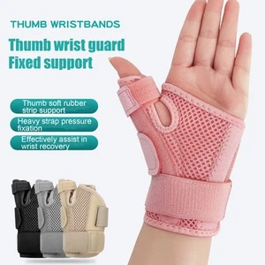 Hand Thumb Wrist Brace Wraps Carpal Tunnel Arthritis Tendonitis Sprain Wristband - Picture 1 of 16