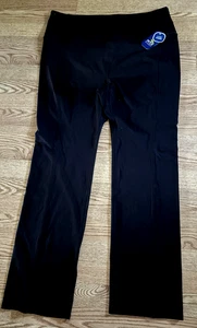 Pantaloni donna nuovi con etichette MTA SPORT neri traspiranti allenamento atletico pull on 2X - Foto 1 di 2