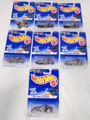1996 1997 Hot Wheels Premier Éditions Ondes Flyer Scorchin'Scooter Lot De 7 - Photo 1/2