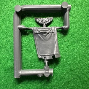 Warhammer 40k Comando de Marines Espaciales Portador Estándar Bandera Bandera Parte Bit Fuera de Uso 🟢 - Imagen 1 de 4