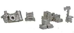 Bar Mills 1005 N Scale Assorted Street Stuff Unpainted pkg(5) - Picture 1 of 1