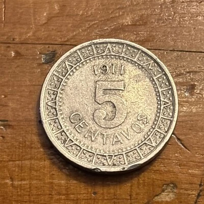 México 1911 5 centavos  Foto 1 de 2