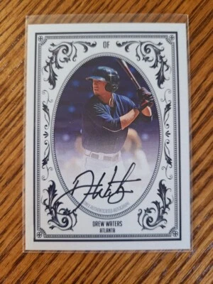 Drew Waters - 2020 Onyx Rookies Autograph Black Ink ORDW - Atlanta Braves - Image 1 of 2
