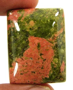 65.80 Ct Natural Green Unakite Loose Gemstone Cabochon Wire Wrap Stone - 60624 - Picture 1 of 5