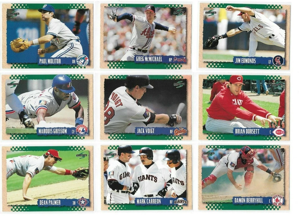 1995 Score Baseball Trading Cards Singles / Choose From List  #s 251 - 500 / mb9 - Image 1 of 1