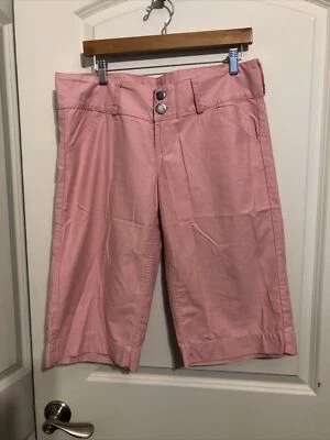Twill Twenty Two Women’s Solid Pink Wide Leg Capri Pants Size 30 - Image 1 of 4