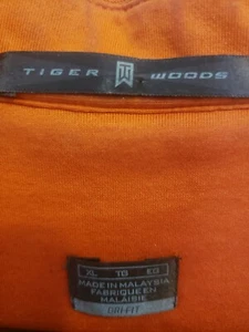 Tiger Woods Nike Dri Fit Golfshirt Dri Fit Polo Orange Größe XL - Bild 1 von 4