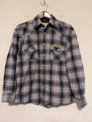 🔥 Camisa a Presión Jesse James Work Wear West Coast Choppers Para Hombres Perla Mediana 🔥 Foto 1 de 4