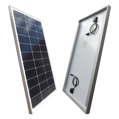 BAU-TECH SOLARENERGIE Solarpanel Solarmodul 100W 12V Monokristallin Solarzelle PV MC4 TÜV