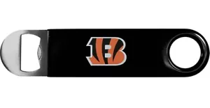 Apribottiglie Cincinnati Bengals collo lungo acciaio rivestito in vinile - Nuovo - Foto 1 di 2